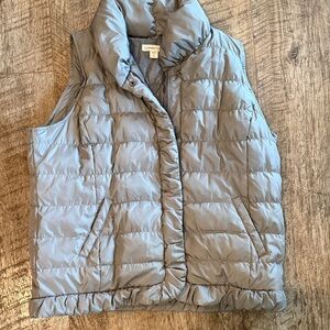 Coldwater Creek Gray Puffer Vest